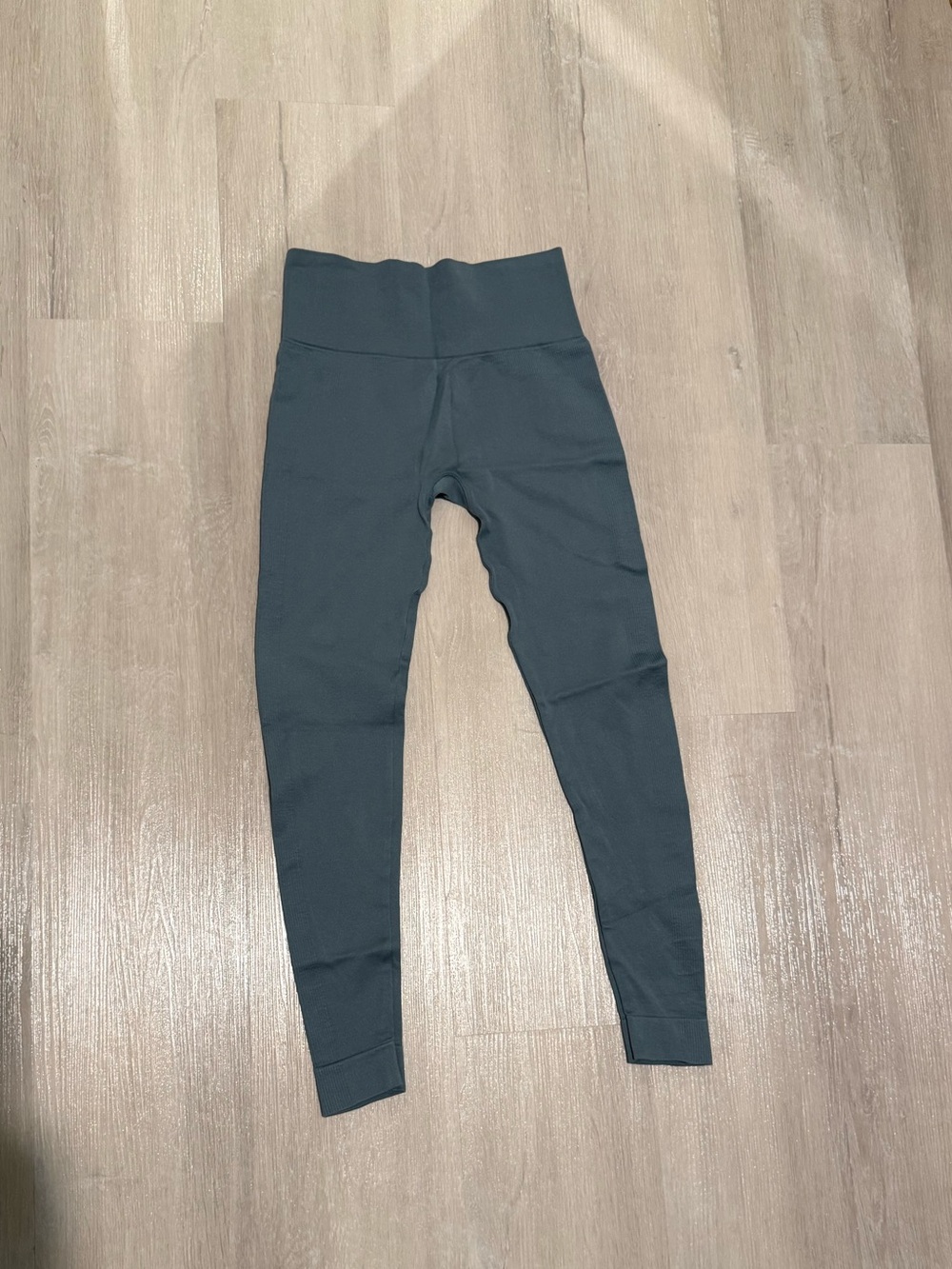 Women High-Waist Set Active Sculptflex Leggings in Teal Blue